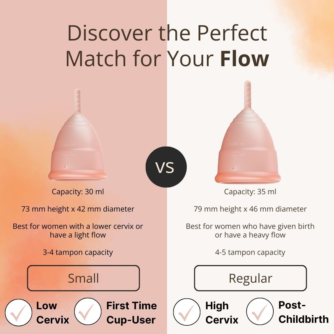 Flow Fairy Reusable Menstrual Cup with Applicator for Easy Insertion- 100% Medical Grade Silicone Period Cup Flow FairyAu supplements