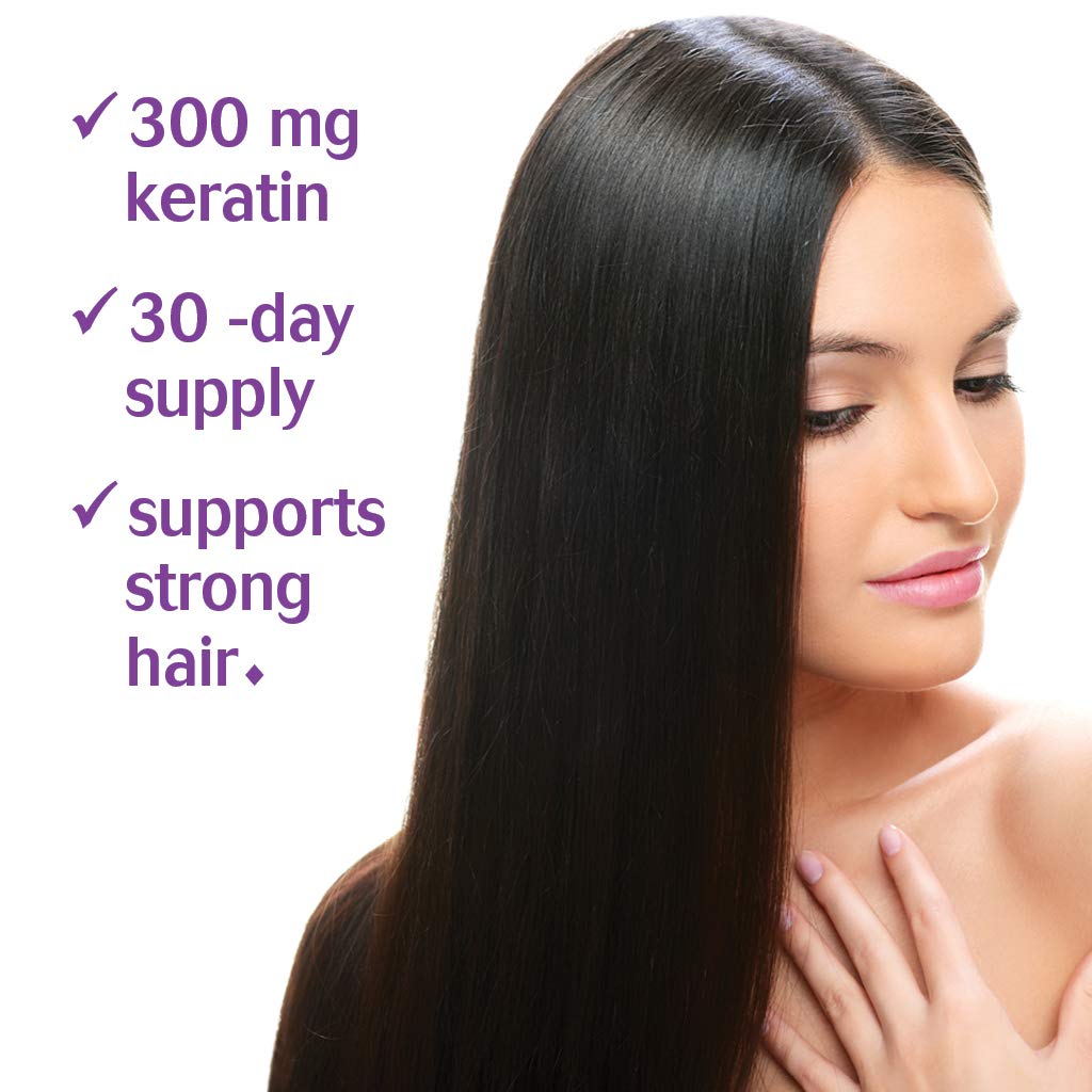 Bluebonnet Nutrition Beautiful Ally Keratin Care, Beauty Nutrient, Best for Hair, Strengthen and Revitalize Hair*, Non GMO, Gluten Free, Soy Free, Milk Free, 30 Vegetable Capsules, 30 Servings BlueBonnetAu supplements