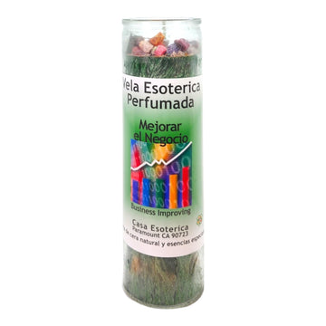 Business IMPROVING-Palm Wax Spiritual Intention Spell Candle-[Green] | Vela CASA ESOTERICA PERFUMADA MAGICK SPACEAu supplements
