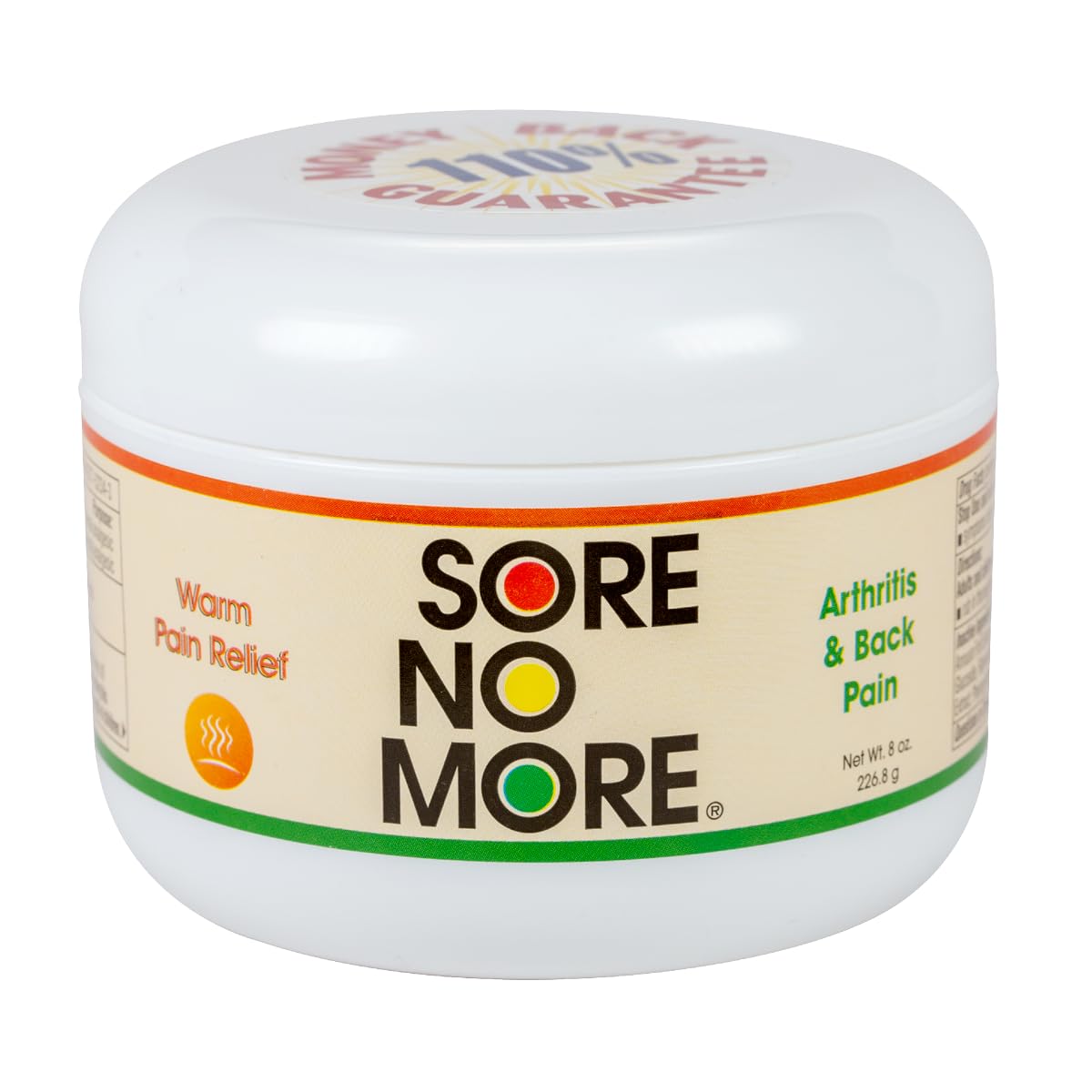 Sore No More Warm Arthritis Pain Relief Cream – Targeted Reliever for Back, Neck, Hands & Feet – Soothing & Fast-Acting Formula for Aches and Pains – Non-Greasy with Orange Aroma – 8 oz Sore No MoreAu supplements