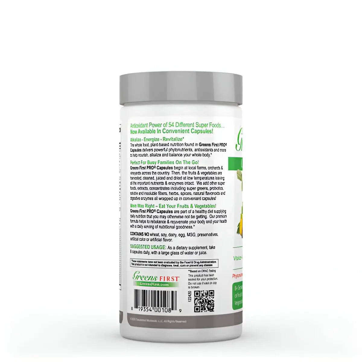 Greens First Phytonutrient Capsules - 49 Antioxidant-Rich Superfoods with Organic Fruits & Veggies, Prebiotics, Probiotics Greens FirstAu supplements