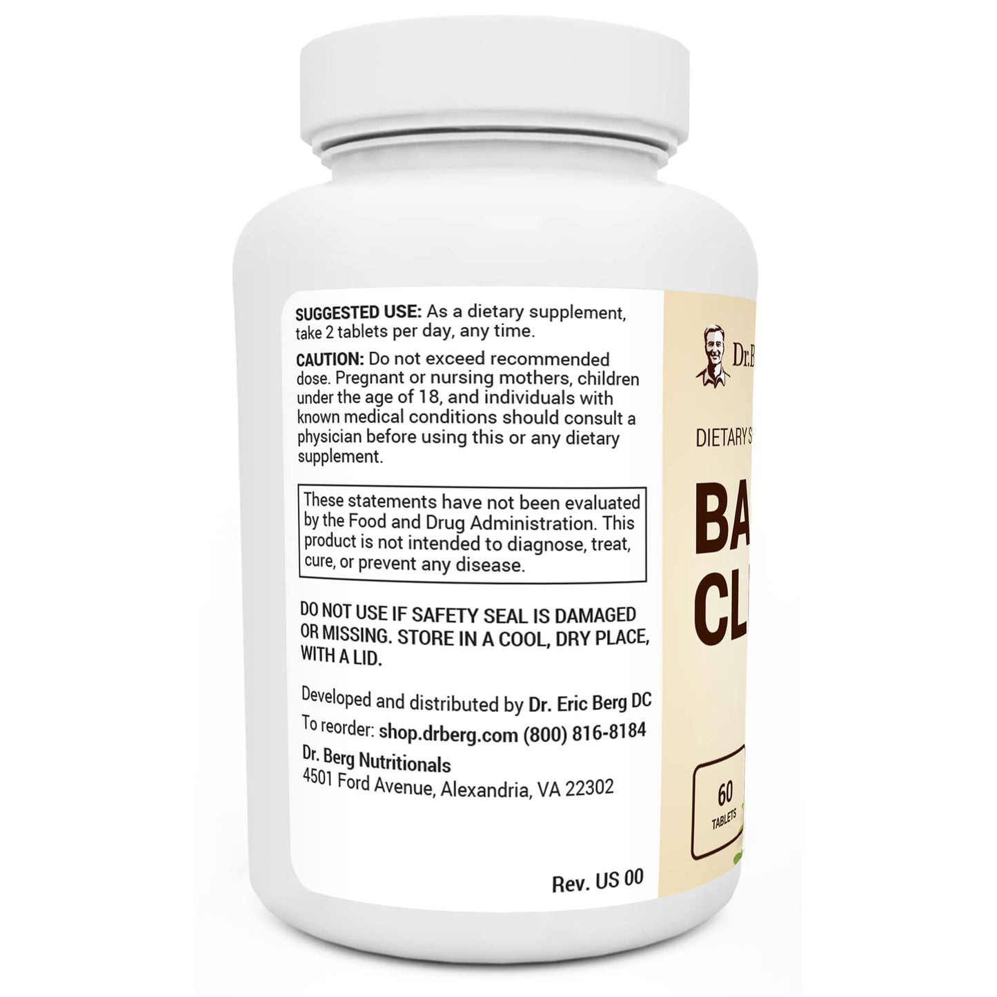 Dr. Berg's Bacti-Cleanse - 8in1 Immune Booster Supplements with Digestive Dr. Berg NutritionalsUS supplements