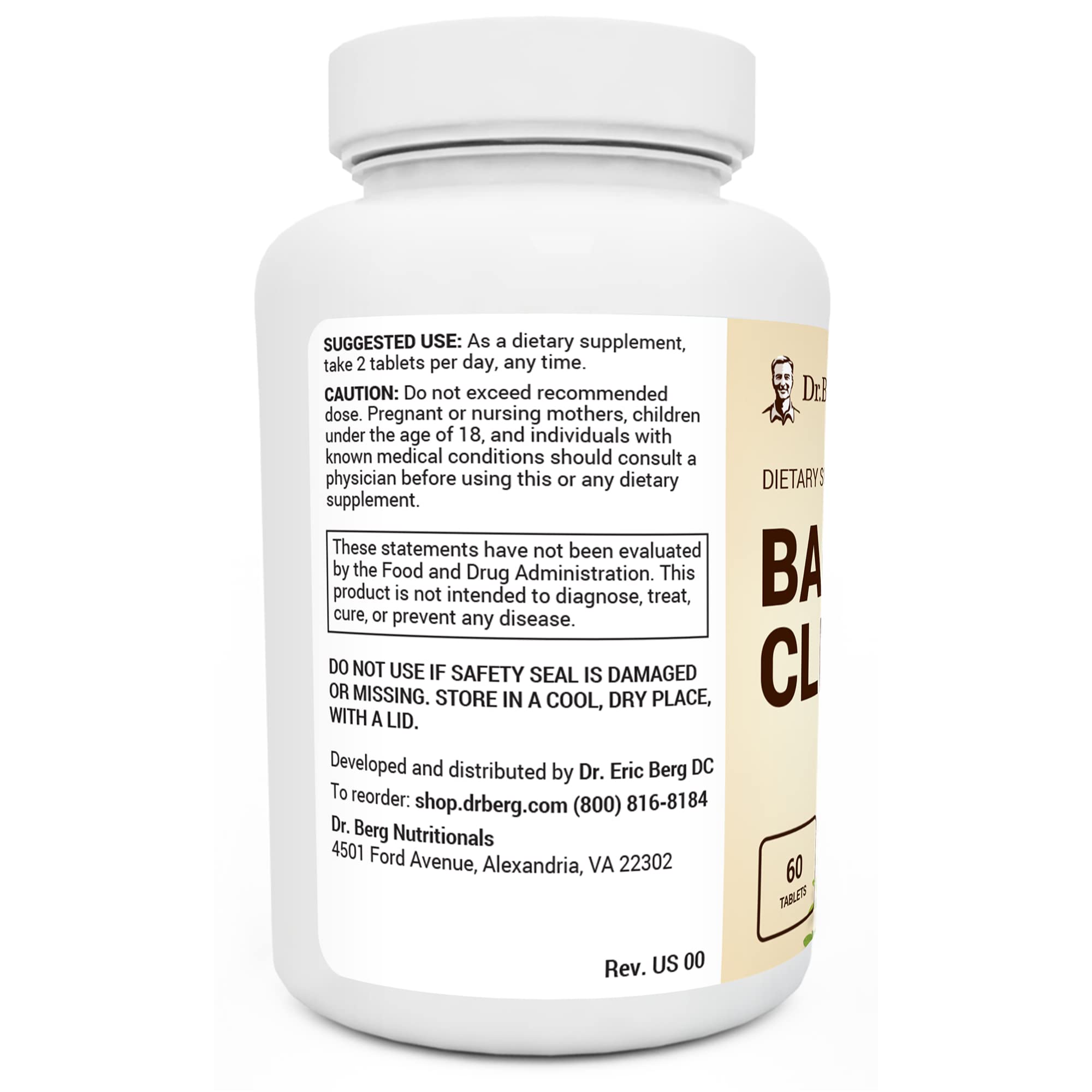 Dr. Berg's Bacti-Cleanse - 8in1 Immune Booster Supplements with Digestive Dr. Berg NutritionalsUS supplements