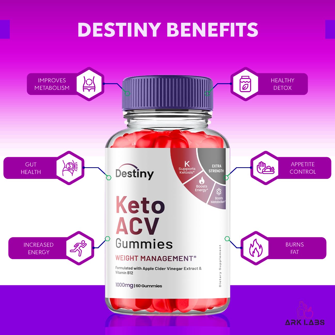 Destiny Keto ACV Gummies, Destiny Keto ACV Gummies Advanced 1000MG - Destiny Keto Ark LabsAu supplements