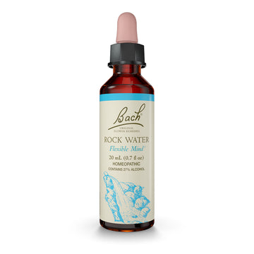 Bach Original Flower Remedies, Rock Water for Flexibility, Natural Homeopathic Flower Essence BachAu supplements
