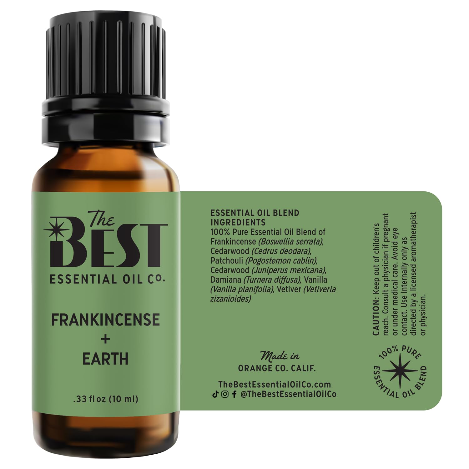 The Best Frankincense + Earth Essential Oil Blend- Premium Grade- 100% Pure & Natural The Best Essential Oil CoAu supplements