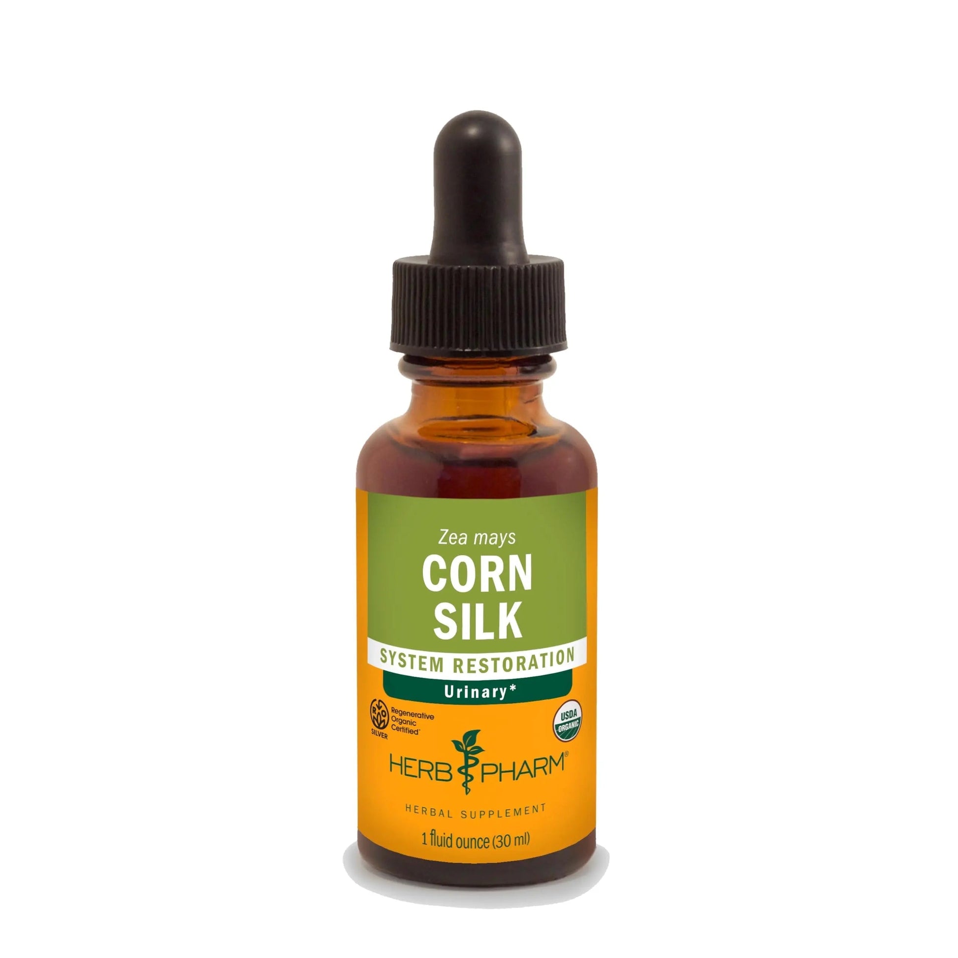 Herb Pharm Certified Organic Corn Silk Liquid Extract for Urinary System Support, 1 Fl Oz Herb PharmAu supplements