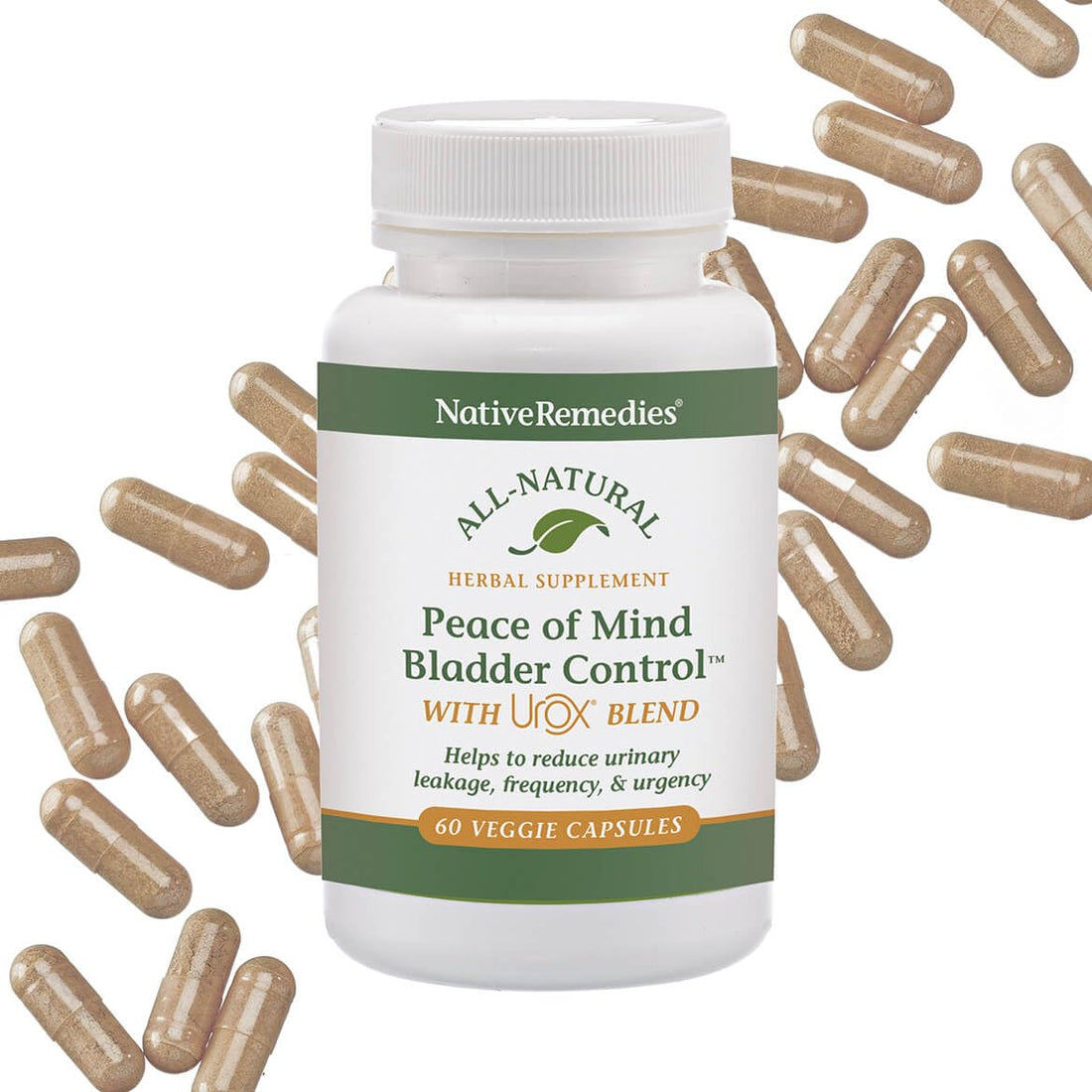 Native Remedies Bladder Control Supplements - Peace of Mind with Urox - Bladder Support for Women & Men, for Overactive Bladders Health - Reduce Nighttime Urination - Non-GMO Vegan Capsules (60 Count) Native RemediesAu supplements
