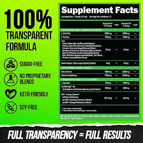 ALPHA LION Superhuman Pre Workout Powder & Post Workout Recovery Bundle, Sustained ALPHA LIONAu supplements
