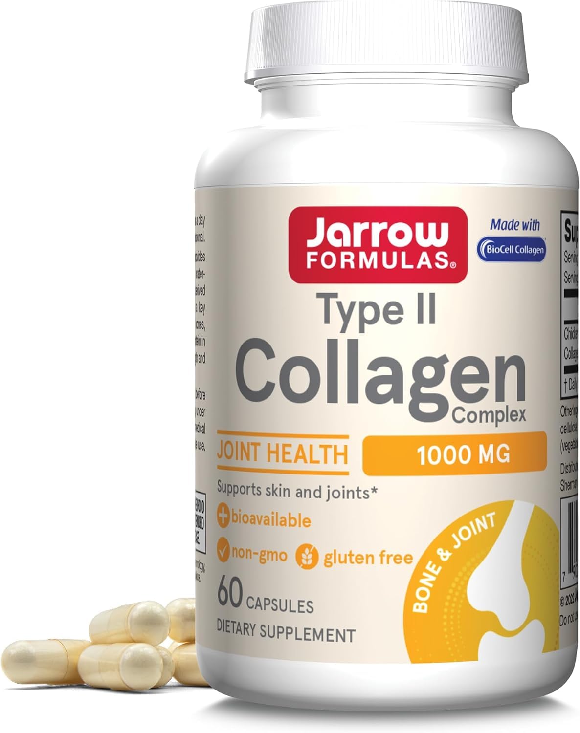 Jarrow's Type II Collagen Complex (Type 2 Collagen), 60 Capsules, Lab-Tested TudorAu supplements