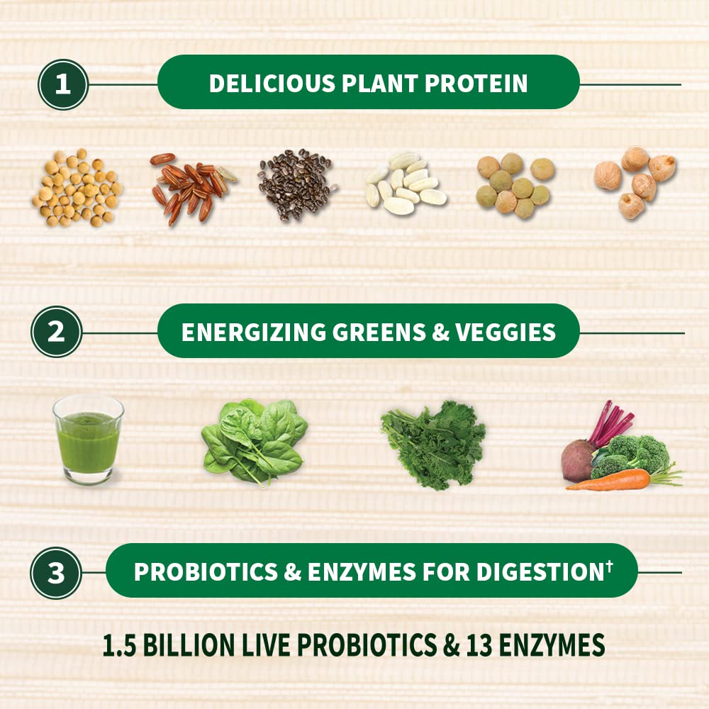 Garden of Life Raw Organic Protein & Greens Lightly Sweet, Vegan Protein Powder Garden of LifeUS supplements