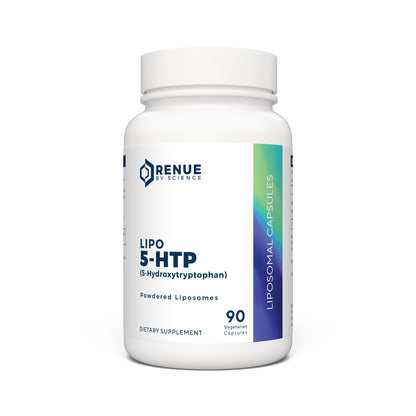 Renue By Science 5HTP | Liposomal 5 HTP Supplement | 90 5-HTP Capsules - 75mg 5-hydroxytryptophan per Serving | Amino Acid Supplement | Non-GMO | Made in The USA & Third-Party Tested Renue By ScienceUS supplements