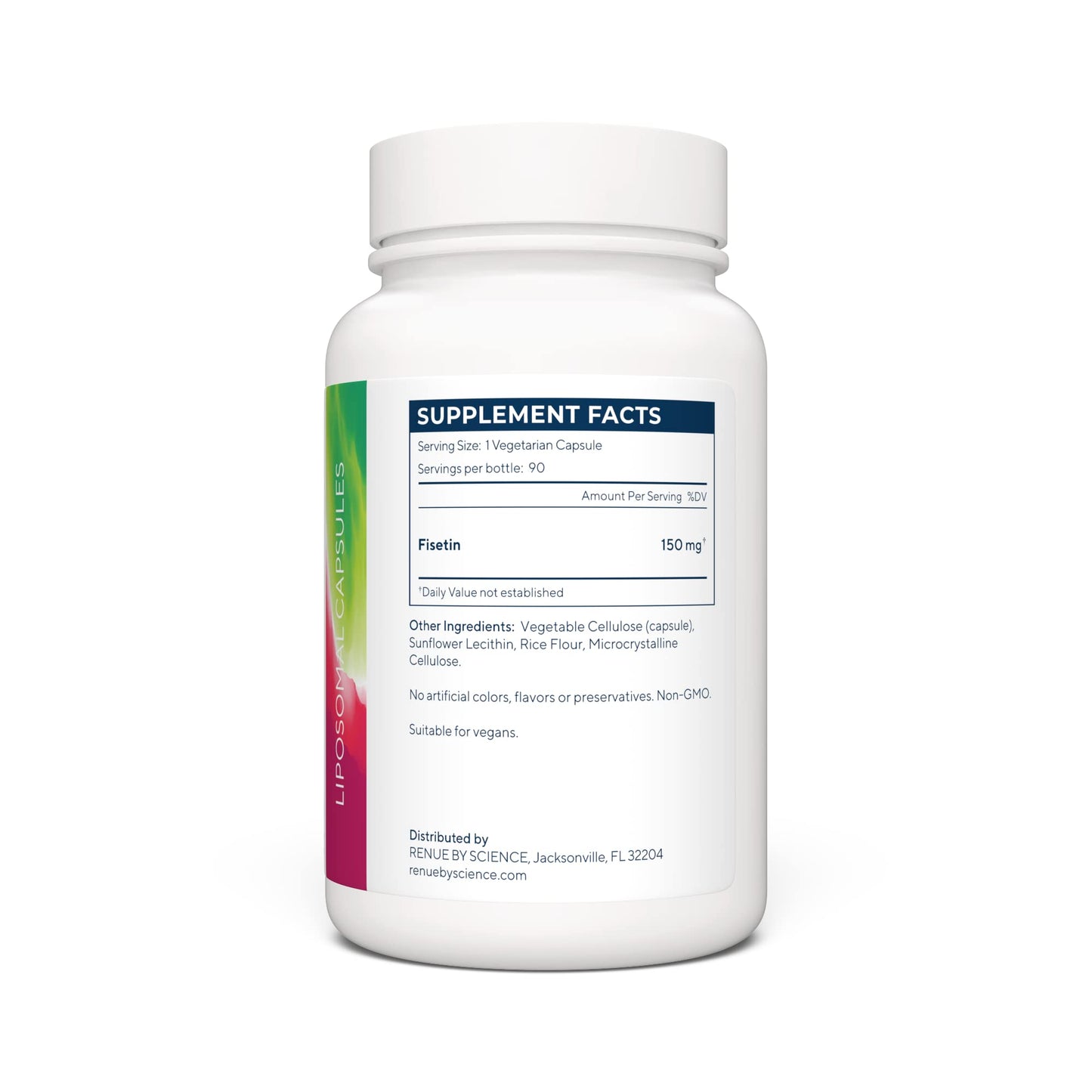 Renue By Science Fisetin | 90 Liposomal Fisetin Supplements - 150mg Fisetin per Serving | Senolytic Supplements | Bioavailable Formula for Increased Absorption | Non-GMO & Made in The USA Renue By ScienceUS supplements