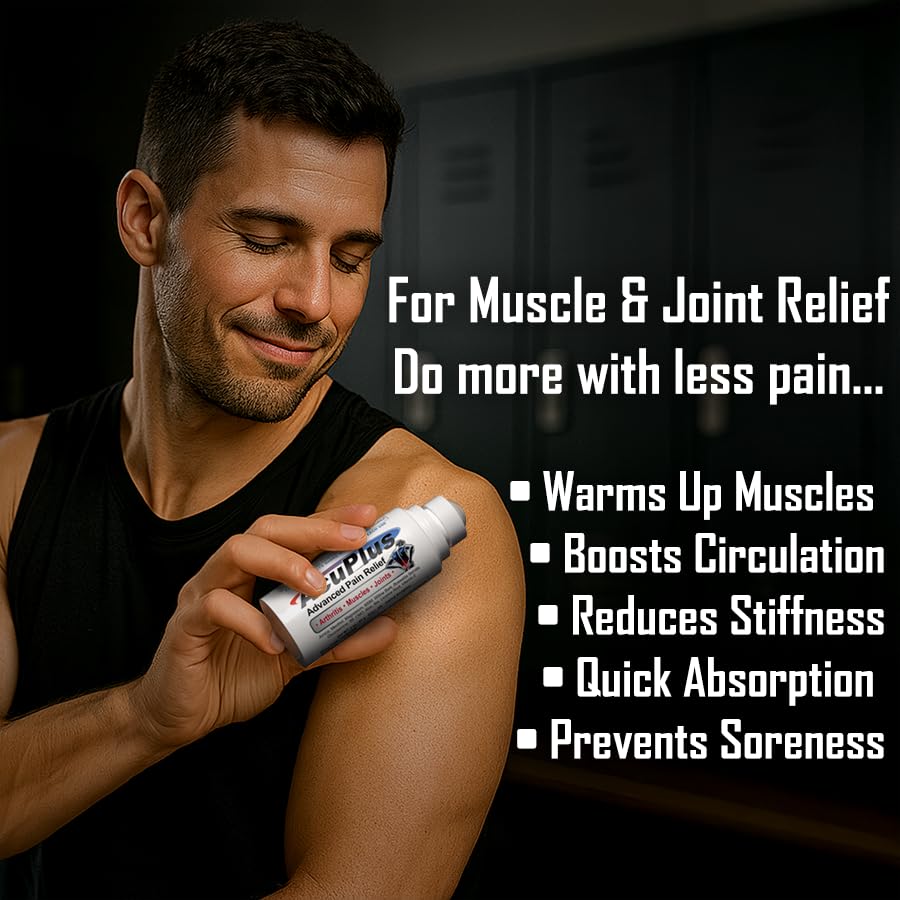 AcuPlus - Pain Relief Roll On - Topical Anti Inflammatory to Soothe Muscles & Joints - Arthritis Pain Reliever, Bursitis, Tendonitis Cream - TSA Compliant, Convenient Roll On - 3 fl. oz. (Pack of 1) AcuPlusAu supplements