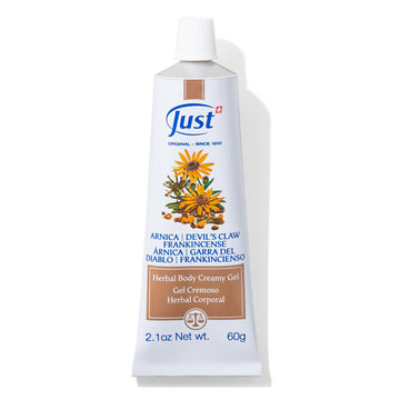 Swiss Just Arnica Gel, Arnica Creamy Gel 60g. Arnica Cream w/Devils Claw & Frankincense Oil. A Gentle Massage Cream on Wrists, Fingers, Knees, Ankles, Joints, Waist, Neck, and Back. SwissJustAu supplements