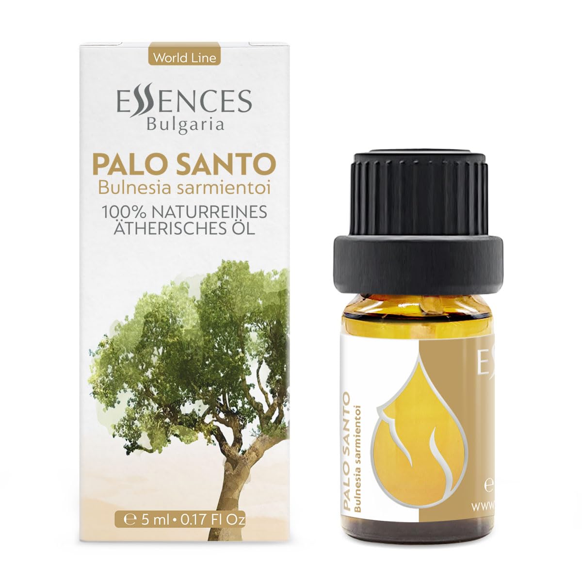 Essences Bulgaria Palo Santo Essential Oil 0.17 Fl Oz 5ml Bulnesia Sarmientoi - 100% Pure Natural Essences BulgariaAu supplements