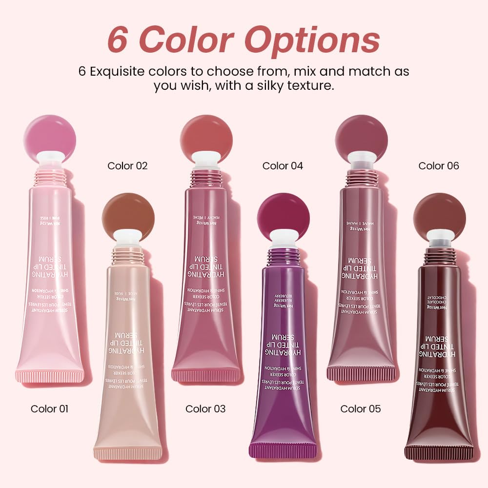 FeiCuiYun Lip Tinted Glowy Balm Hydrating Tinted Lip Serum Lip Gloss, Ultra-Hydrating Natural Vegan Lip Balm, Sheer-Tinted Shine & Hydration, Soothes & Softens Dry Lips Skincare (Light Pink) FeiCuiYunAu supplements