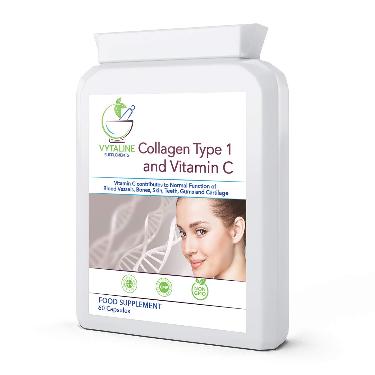 Marine Collagen Supplement for Women with Vitamin C - High Strength 600mg of Pure Hyaluronic VYTALINEAu supplements