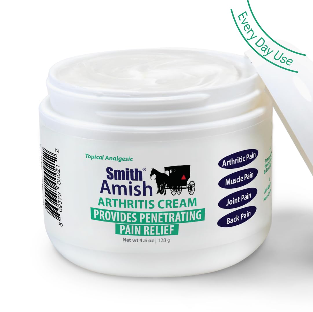 Smith Amish Arthritis Cream. Soothing and Cooling. 4.5 oz jar Smith AmishAu supplements