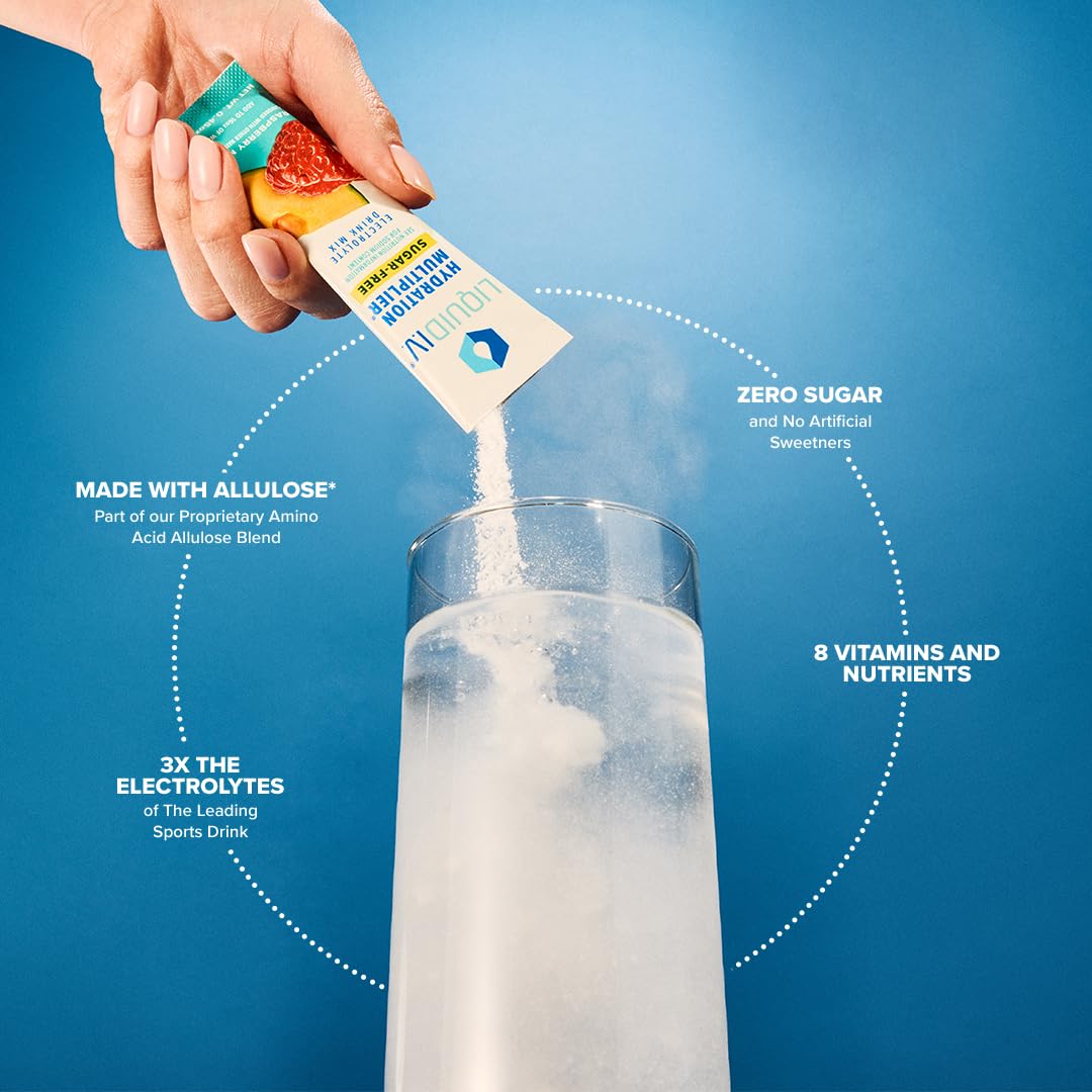 Liquid I.V. Sugar-Free Hydration Multiplier - Raspberry Melon – Hydration Powder Packets Liquid I.V.US supplements