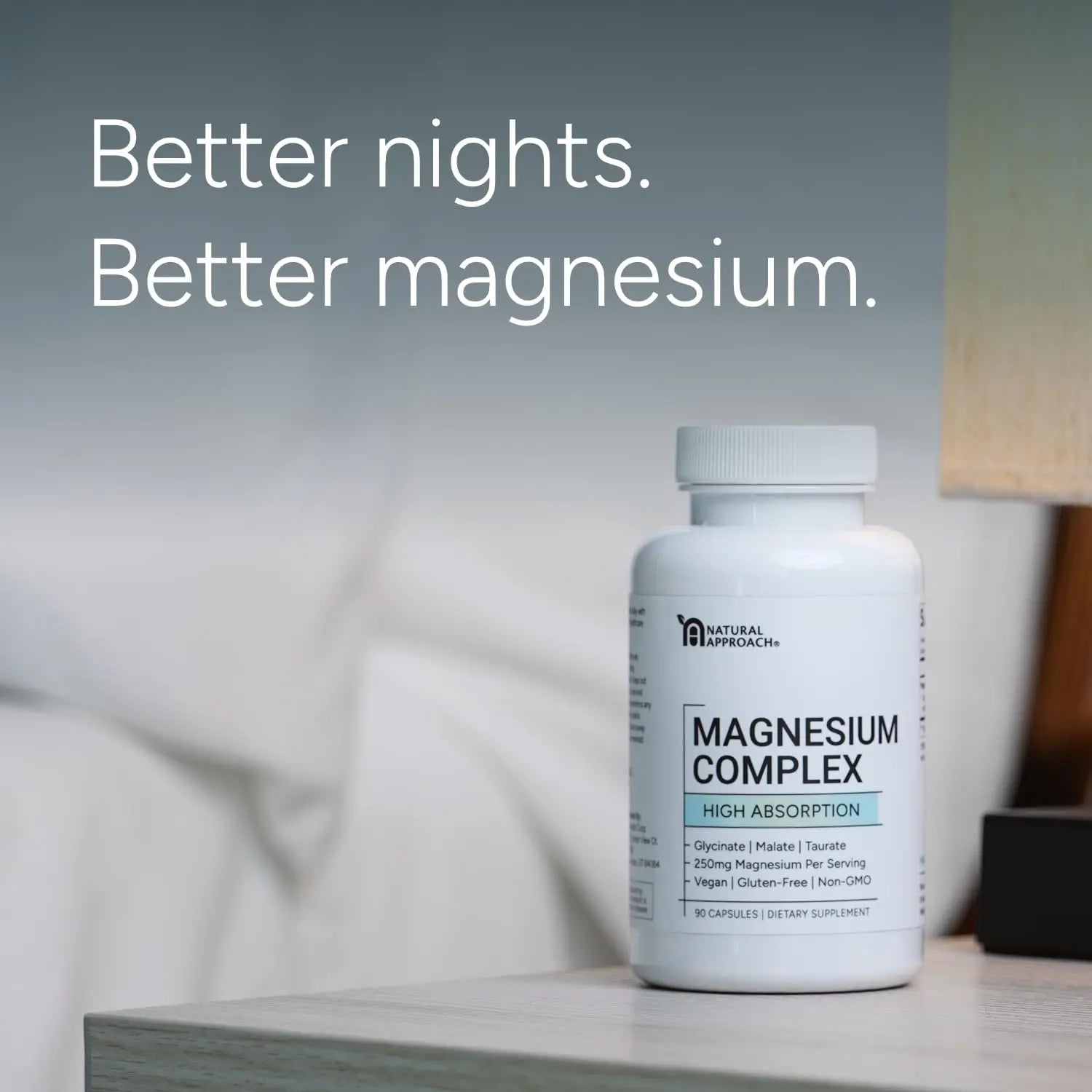 High Absorption Magnesium Complex with Glycinate, Malate & Taurate - Premium Magnesium Supplement for Sleep, Relaxation, Leg Cramps & Stress Relief - 100% Chelated & Easy On The Gut - 90 Capsules Natural Approachnz supplements