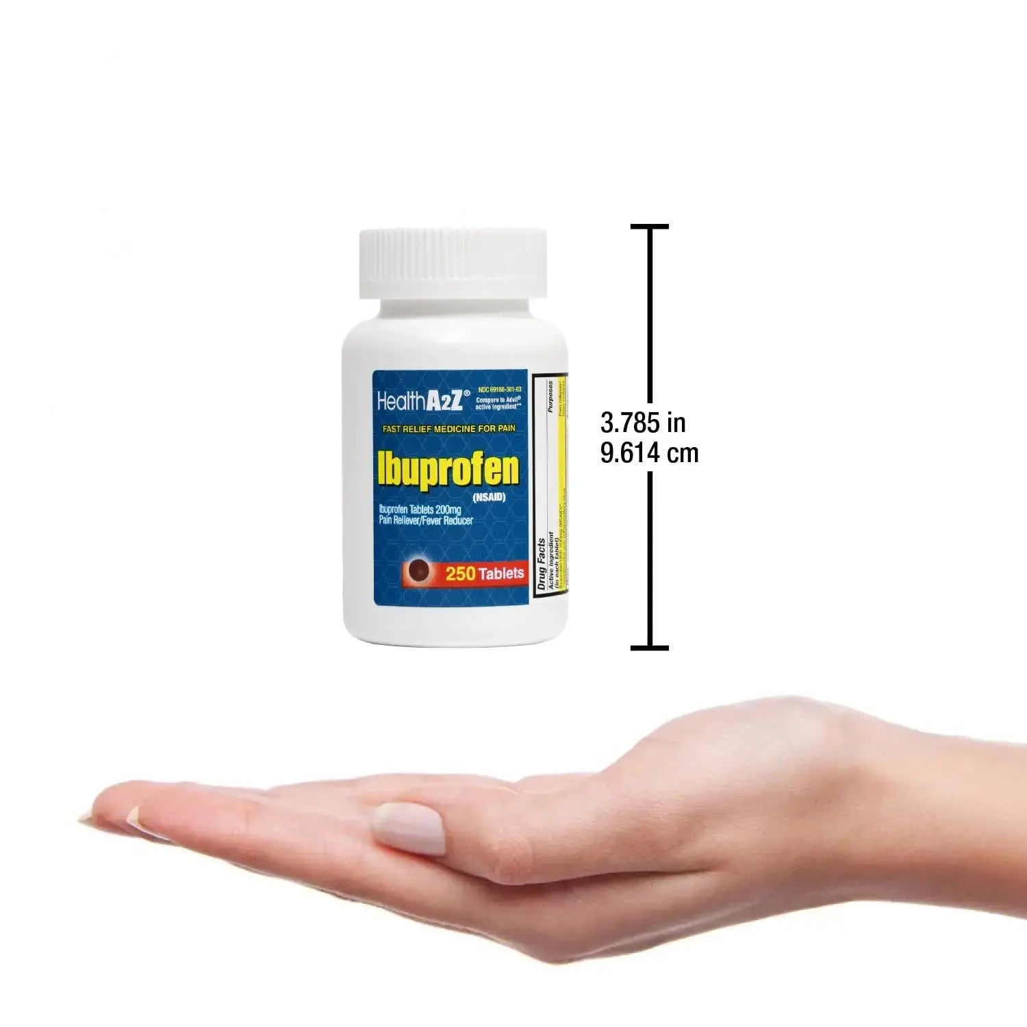 HealthA2Z® Ibuprofen 200mg | Pain Relief | Body Aches | Headache | Arthritis | Cramps | Back Pain | Fever Reducer… (250 Count) (Pack of 2) HealthA2ZAu supplements