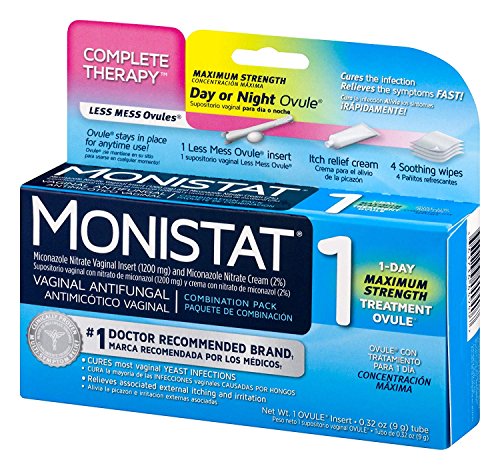 Monistat Combination Pack with 1-Ovule Insert with Applicator and External Cream MonistatAu supplements