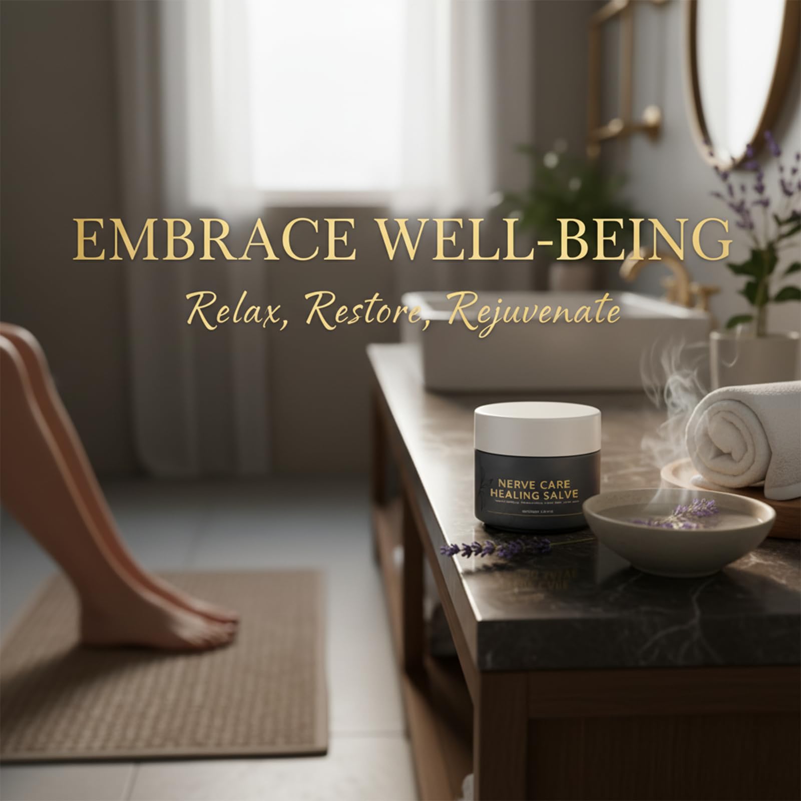 Nerve Care Healing Salve, Professional Neuro-Relief Cream - Use on Feet, Hands, Legs, and Joints to Calm Uncomfortable Sensations, 3.53 oz TACOHOAu supplements