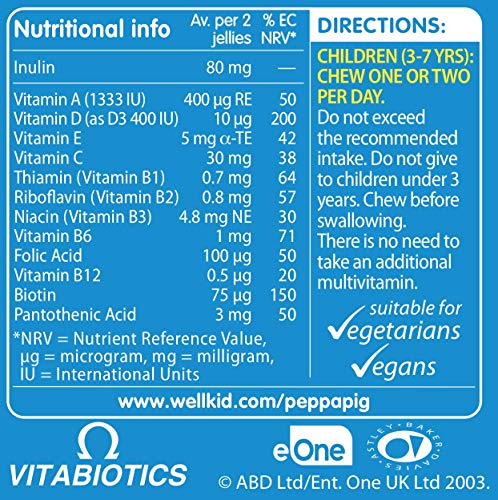 Wellkid Peppa Pig Chewable Gummy Vitamins by Vitabiotics - UK's No. 1 Vitamin Company WellkidUS supplements