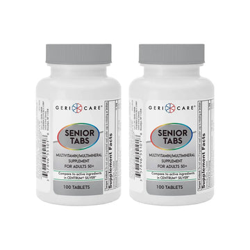 GeriCare Senior Tab 50+ Multivitamin and Minerals Tablets - Immune Support - Age-Defying Nutrition, 100 Count (Pack of 2) GeriCareAu supplements