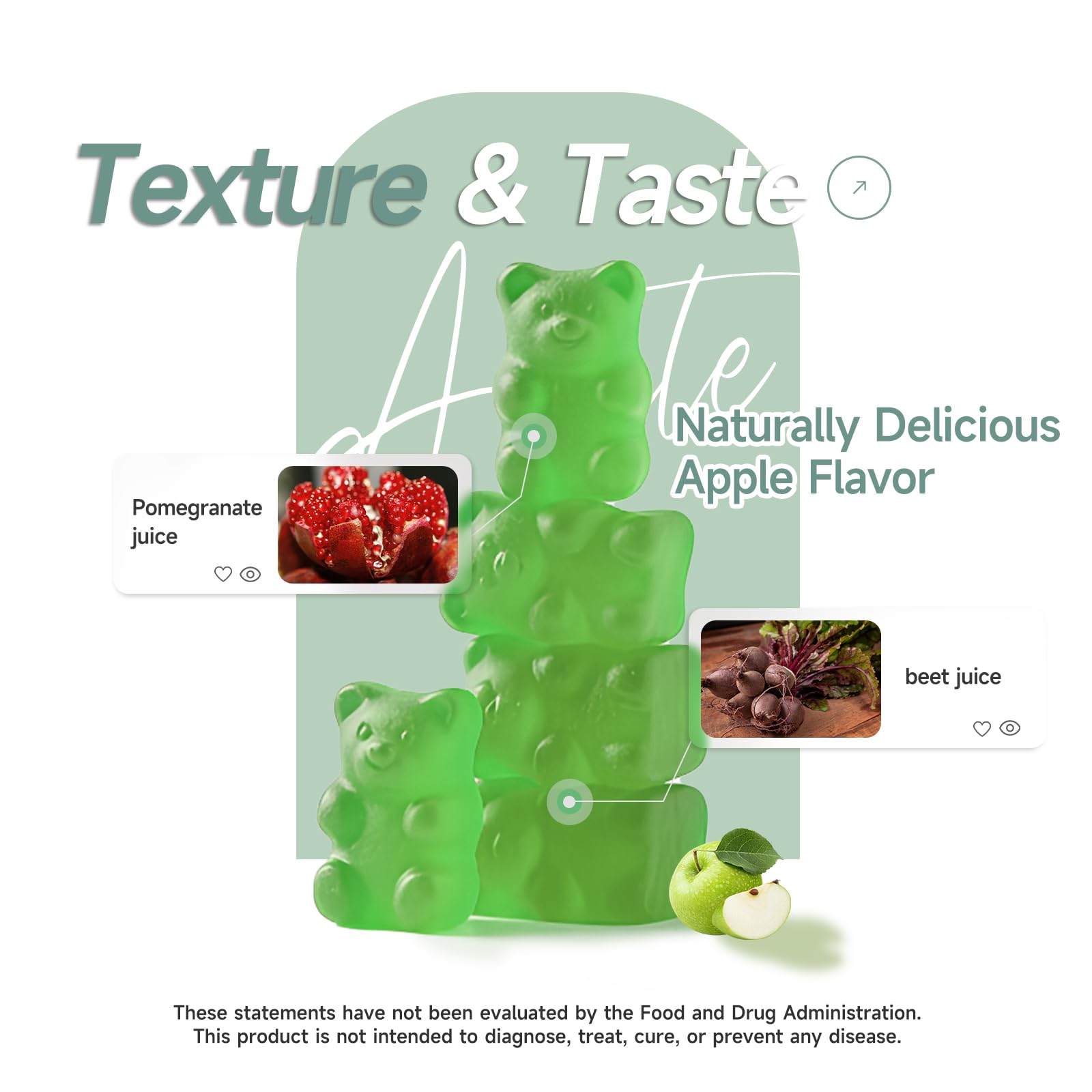 Ahete Keto Apple Cider Vinegar Gummies with Vitamin B6, B12, Folate & Beet Root, Keto ACV Gummies Supports Daily Wellness & Metabolism, Natural Apple Flavor, 60 Gummies (30 Day Supply) AheteAu supplements