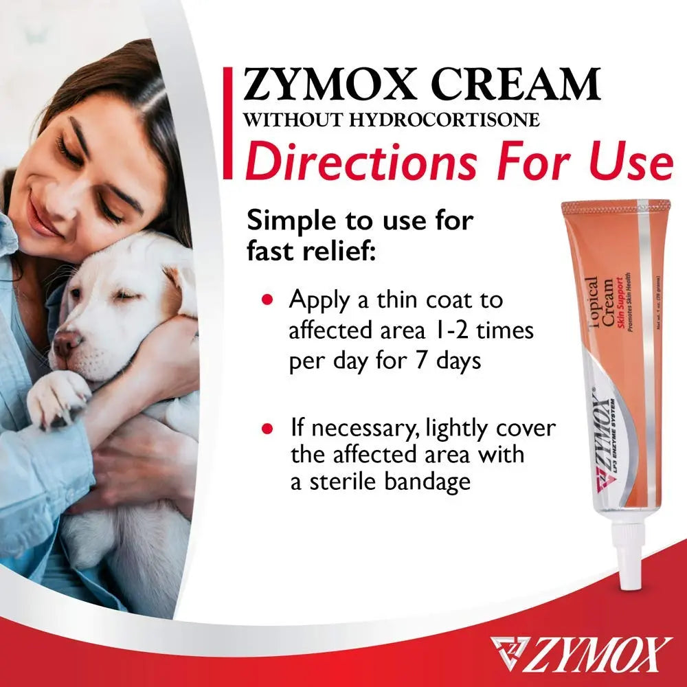 Pet King Brands ZYMOX Veterinarian Strength Topical Cream for Dogs and Cats, 1oz Pet King Brandsnz supplements