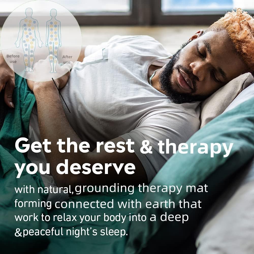 Grounding Mat for Sleeping, Grounding Sheet forBed, Earth Mat Connected for Pain Relief FOPPONAu supplements