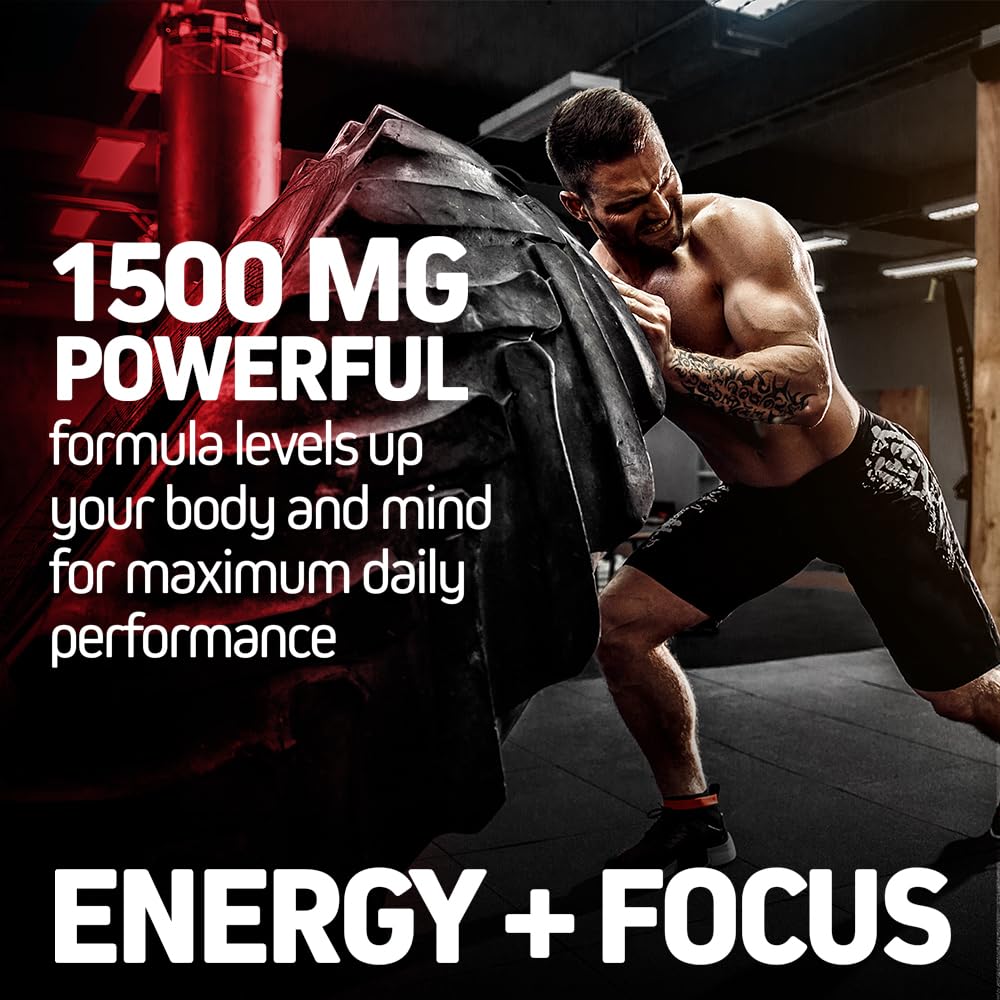 Herbtonics Korean Red Panax Ginseng 1500mg - Energy Supplement for Peak Performance, Focus & Vitality - High Potency Ginseng Root Extract - 240 Vegan Capsules HerbtonicsAu supplements