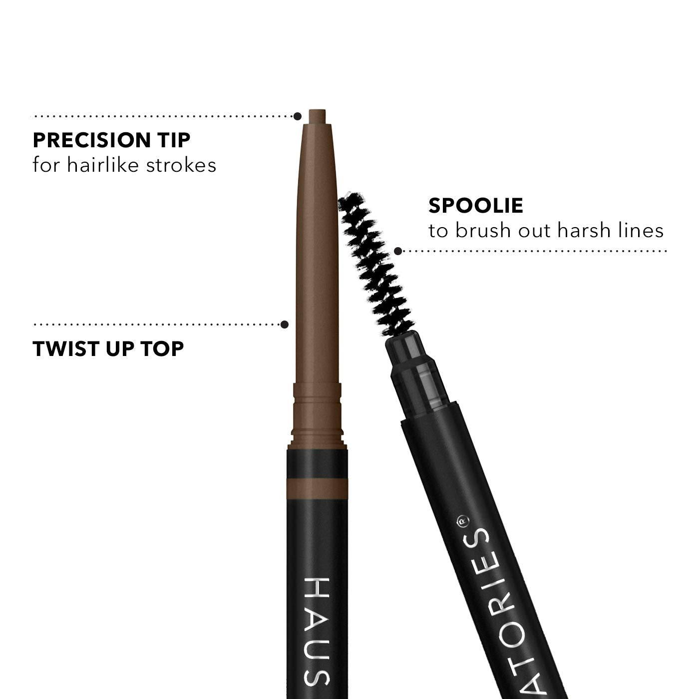 HAUS LABORATORIES by Lady Gaga: THE EDGE MICRO-TIP PRECISION BROW PENCIL, Medium Brown Haus LaboratoriesAu supplements