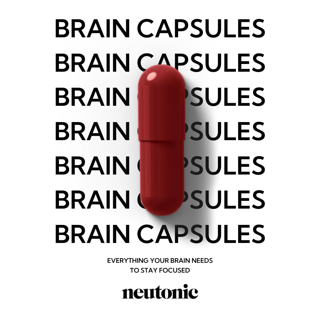 Neutonic Nootropic Brain Supplement | 1 Month Supply 90 Capsules | for Men and Women | Support Memory, Mental Clarity, Cognitive Function | Boost Focus, Energy, Brain Health NeutonicAu supplements