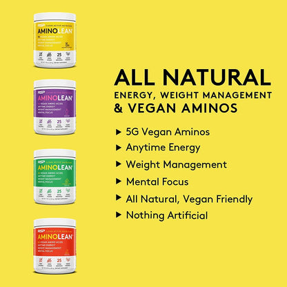 RSP NUTRITION Vegan AminoLean Pre Workout Energy (Acai 25 Servings) with AminoLean RSP NUTRITIONUS supplements