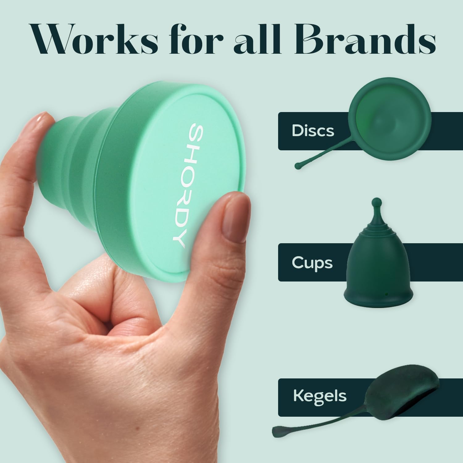 SHORDY Menstrual Case Holder for Sterilization, Collapsible Silicone Container - Boil, Sterilize SHORDYAu supplements