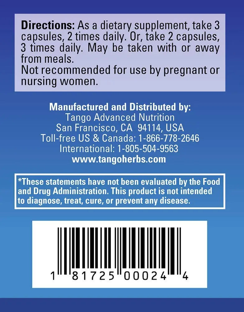 Tango FloControl Natural Bladder Support Supplement Promotes Healthy Bladder Control and Comfort (180 Vegetarian Capsules) TangoAu supplements