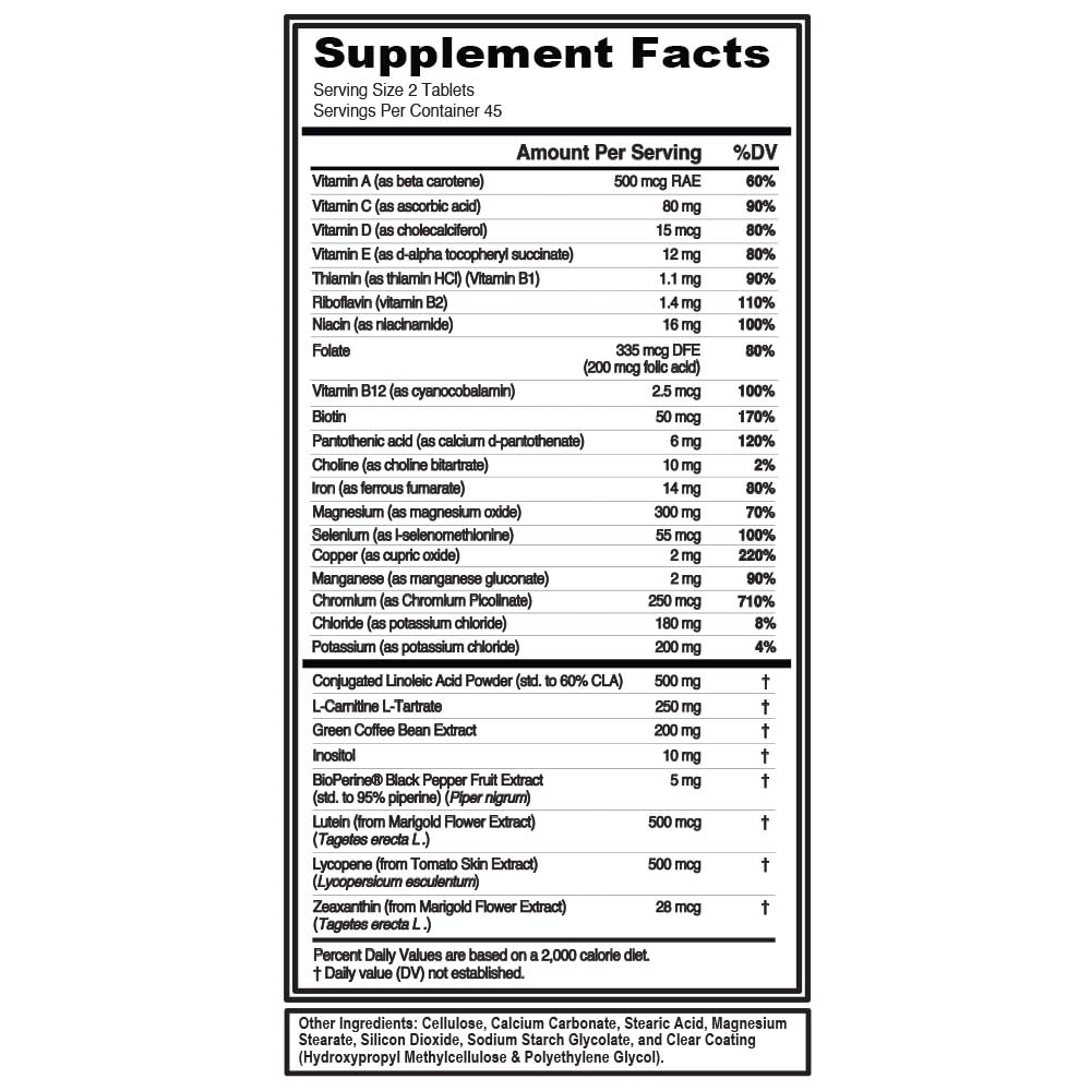 Evlution Nutrition VitaLean - Vitamins + Weight Loss Support - Key Vitamin + Core Antioxidant Support - Daily Nutrient & Weight Management Support - Bone, Eye & Immune Support - 45 Servings EvlutionAu supplements