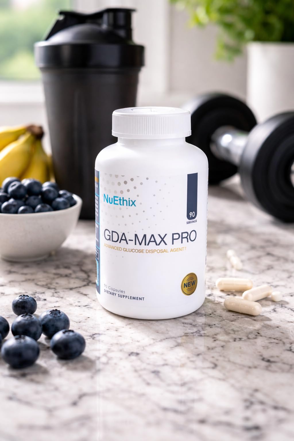 NuEthix Formulations GDA-MAX PRO, Double Berbine HCL Supplement, Supports Glucose Metabolism, Weight Management, Immune Support, Heart Health - Non GMO, Gluten Free, Dairy Free, 90 Count NuEthix FormulationsAu supplements