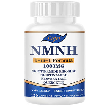 NMNH (Dihydronicotinamide Mononucleotide),NMNH Supplement 1000mg Pure Nicotinamide Mononucleotide Boosts NAD+ Levels, NAD Supplement,for Energy,Immune,Non-GMO, Gluten Free,120 Capsules LofeiAu supplements
