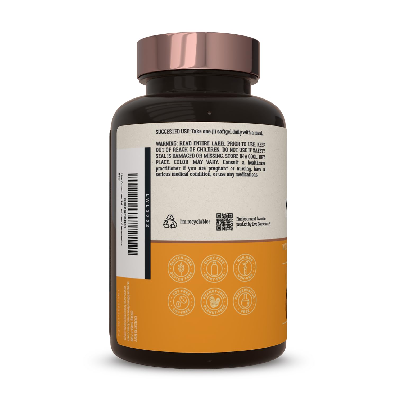 Live Conscious Joint Health Supplement - MoveWell Plus Antarctic Krill Oil, Natural Astaxanthin and Hyaluronic Acid | Outperforms Glucosamine (2 Pack) Live ConsciousAu supplements