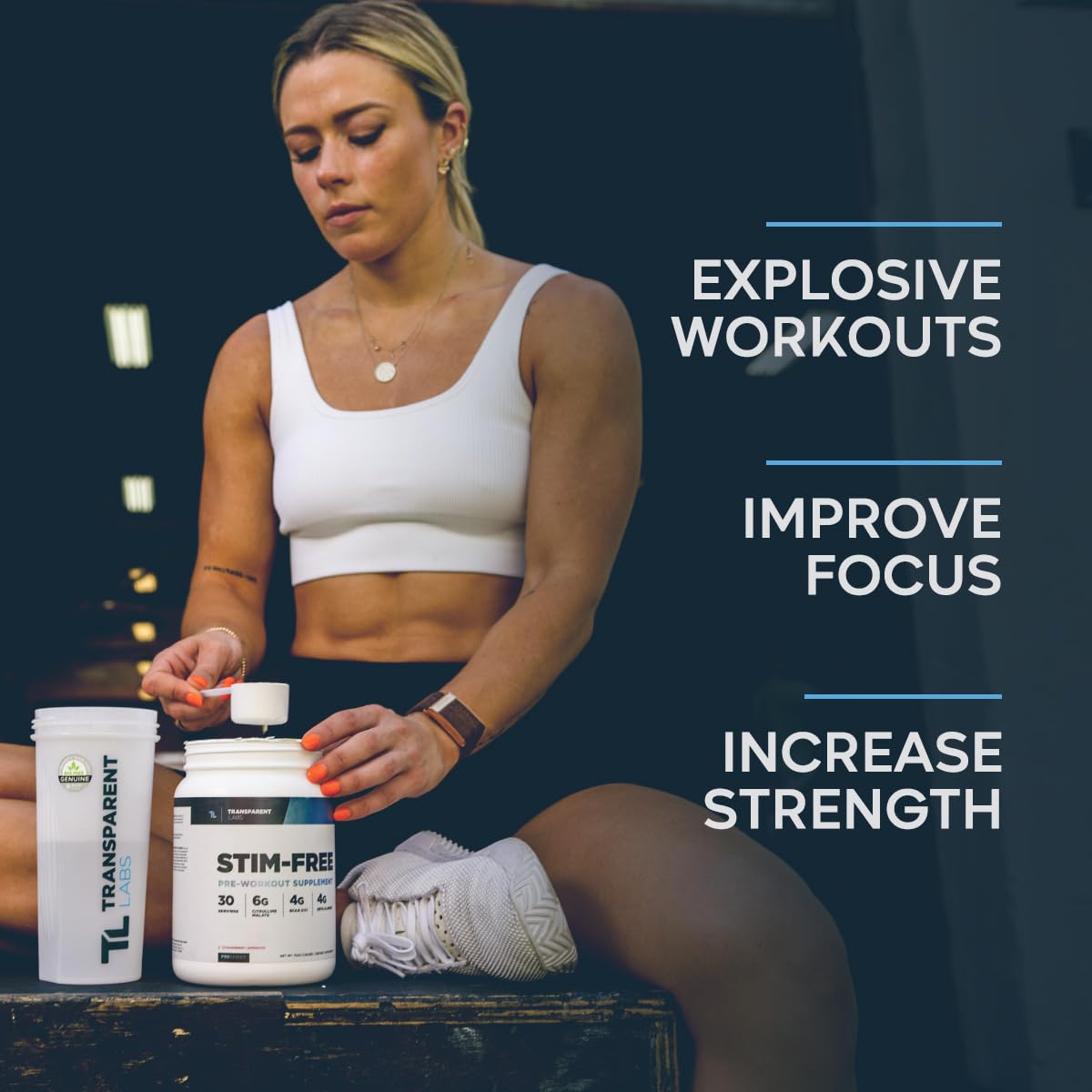 Transparent Labs Stim-Free Pre-Workout - Caffeine & Stim Free Pre Workout Powder Transparent LabsAu supplements