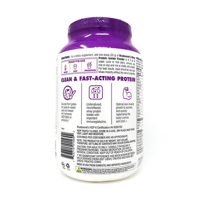 BlueBonnet 100% Natural Whey Protein Isolate Powder, Chocolate, 2 Pound BluebonnetUS supplements