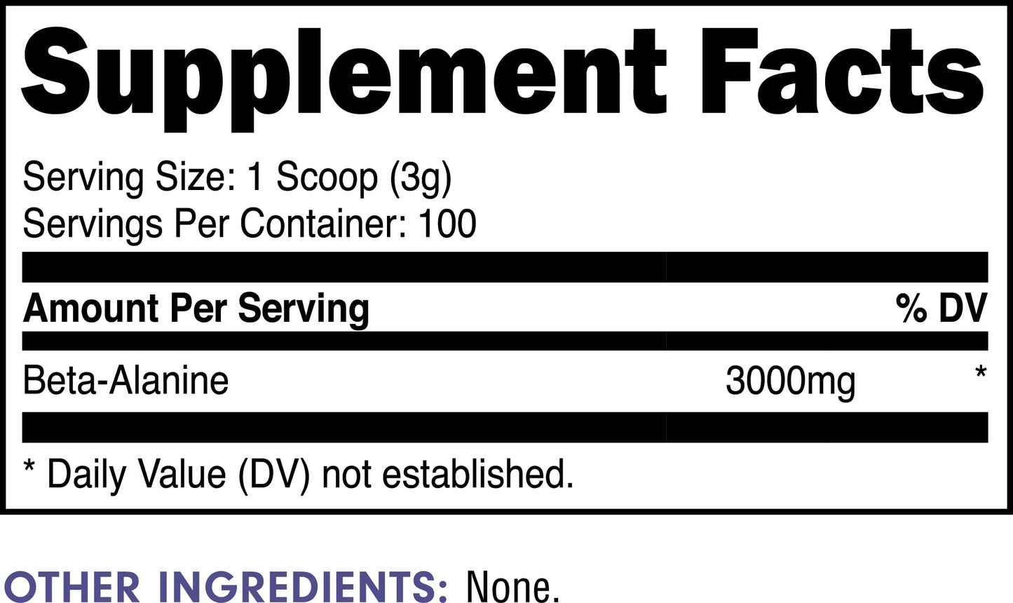 Bucked Up Beta Alanine 300mg Powder, Non-GMO, Gluten-Free, Unflavored (100 Servings) Bucked UpUS supplements