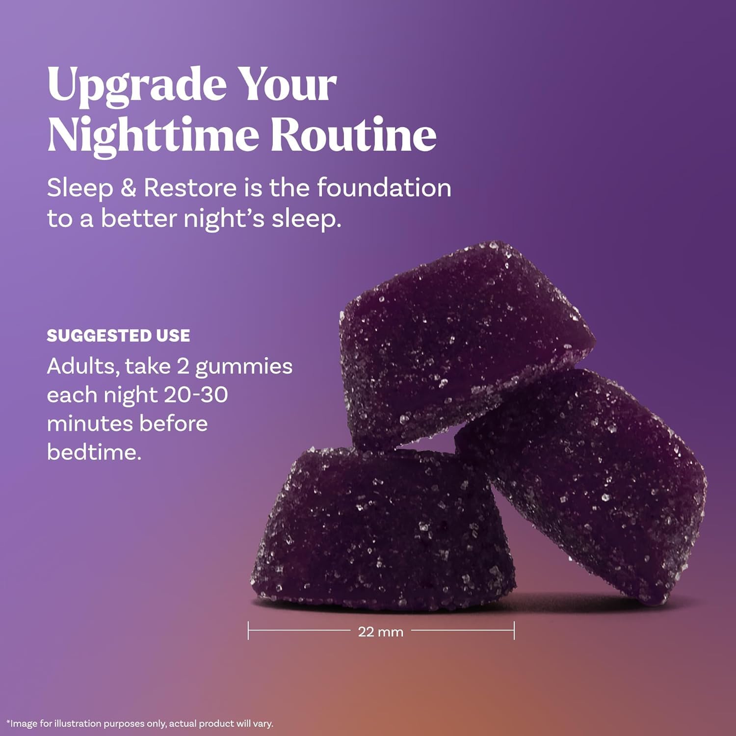 Natrol Sleep & Restore Magnesium Glycinate Blend Gummies, Magnesium for Sleep Aids for Adults, Melatonin-Free, Cherry Flavored, 30 Day Supply, 60 Gummies (Pack of 2) NatrolAu supplements
