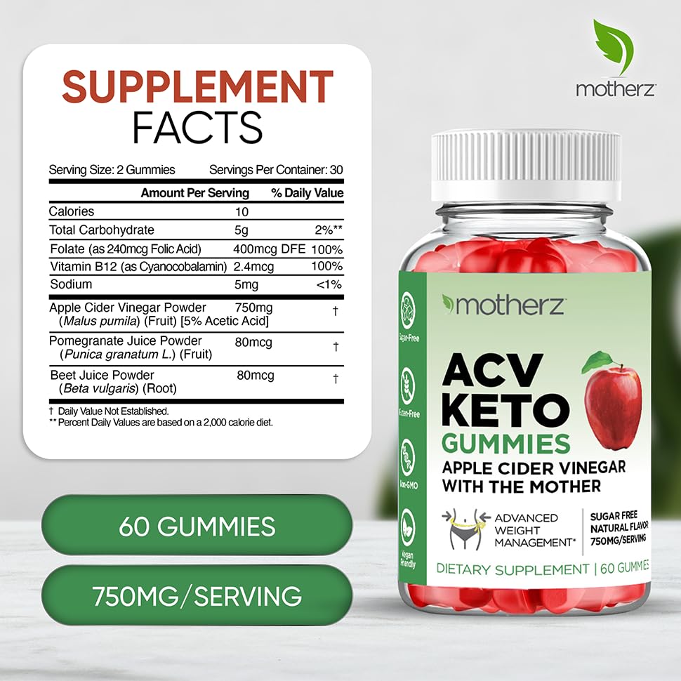 Keto ACV Gummies Advanced Weight Loss - Sugar Free ACV Keto Gummies for Weight Loss MotherzUS supplements