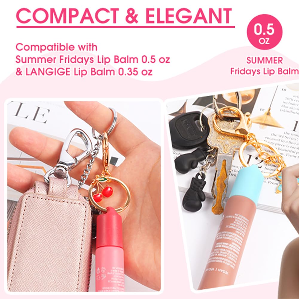 Limpskys keychain cap for Summer Fridays 0.5 Oz Lip Balm,lip gloss cap keychain（No Lip Balm） LimpskysAu supplements