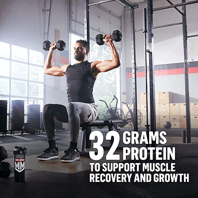 Muscle Milk Genuine Protein Powder, Vanilla Creme, 32g Protein, 5 Pound, 32 Servings Muscle MilkUS supplements
